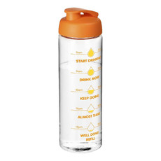 Borraccia sportiva H2O Vibe da 850 ml - colore Trasparente/Arancio