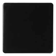 Sottobicchiere rotondo in plastica riciclata - colore Nero