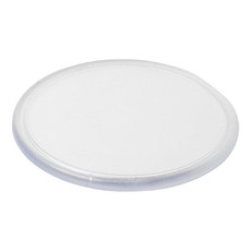 Sottobicchiere tondo con inserto stampato su carta - colore Trasparente