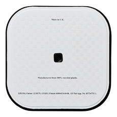 Sottobicchiere quadrato Brite-Mat® - colore Nero