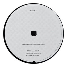 Sottobicchiere rotondo Brite-Mat® - colore Nero