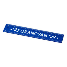 Righello cm 15 in plastica rigida - colore Blu