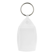 Portachiavi con clip in plastica - colore Trasparente