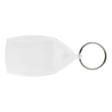Portachiavi con clip in plastica - colore Trasparente