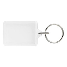 Portachiavi trasparente rettangolare - colore Trasparente
