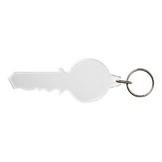 Portachiavi trasparente a forma di chiave - colore Trasparente