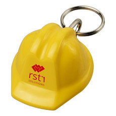 Portachiavi trasparente a forma di casco - colore Giallo