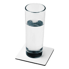 Sottobicchiere quadrato Q-Mat® - colore Nero