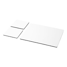 Set Q-Mat® 3 con tappetino per mouse e sottobicchieri - colore Nero