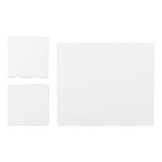 Set Q-Mat® 3 con tappetino per mouse e sottobicchieri - colore Nero