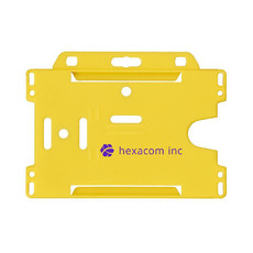 Portabiglietti plastica - colore Giallo