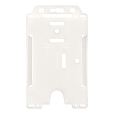 Porta badge trasparente Javier - colore Bianco