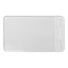 Porta badge con inserto sul retro - colore Trasparente