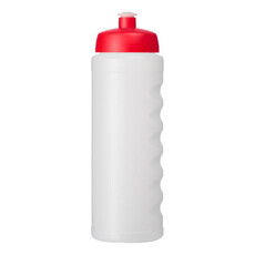 Borraccia sportiva Baseline® Plus da 750 ml coperchio a cupola - colore Trasparente/Rosso