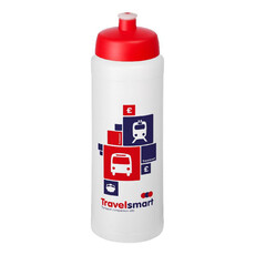 Borraccia sportiva Baseline® Plus da 750 ml coperchio a cupola - colore Trasparente/Rosso