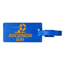 Etichetta per bagaglio in plastica - colore Blu