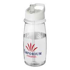 Borraccia sportiva H2O Pulse da 600 ml - colore Trasparente/Bianco