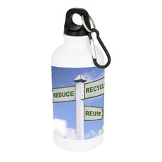 Borraccia Sun in alluminio 400 ml - colore Bianco
