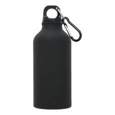 Borraccia opaca con moschettone 400 ml - colore Nero