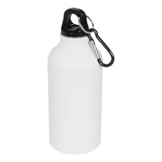 Borraccia opaca con moschettone 400 ml - colore Bianco