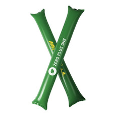 Coppia di bastoncini gonfiabili per tifo - colore Verde