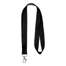 Lanyard con comodo gancio - colore Nero