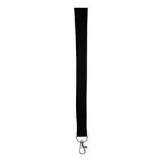 Lanyard con comodo gancio - colore Nero