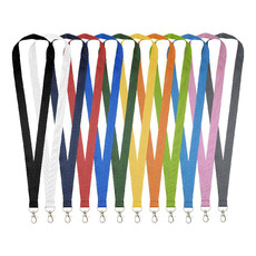 Lanyard con comodo gancio - colore Nero
