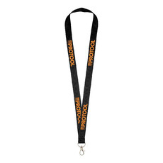 Lanyard con comodo gancio - colore Nero