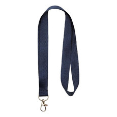 Lanyard con comodo gancio - colore Navy
