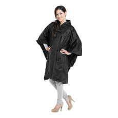 Poncho pieghevole in sacchetto - colore Nero