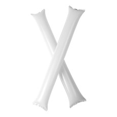 Coppia di bastoncini gonfiabili per tifo - colore Bianco