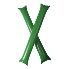 Coppia di bastoncini gonfiabili per tifo - colore Verde