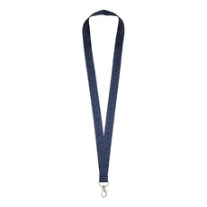 Lanyard con comodo gancio - colore Navy