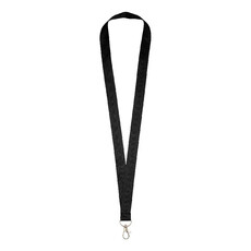 Lanyard con comodo gancio - colore Nero