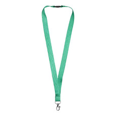 Lanyard in bambù con clip di sicurezza - colore Verde