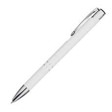 Penna a sfera a scatto Mandy - colore Bianco