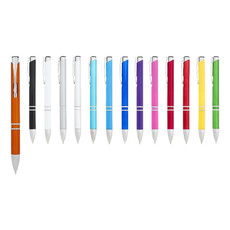 Penna a sfera in ABS Jaky - colore Bianco