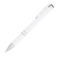 Penna a sfera in ABS Jaky - colore Bianco
