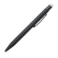 Penna a sfera capacitiva in gomma - colore Nero/Argento