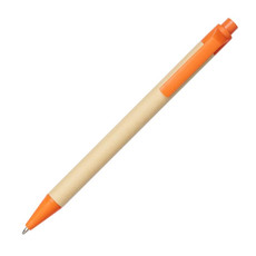 Penna a sfera in plastica derivata dal mais - colore Arancio