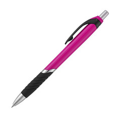 Penna a sfera in tinta unita - colore Magenta/Nero