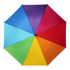 Ombrello antivento 23" ad apertura automatica - colore Arcobaleno