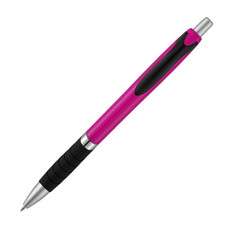 Penna a sfera in tinta unita - colore Magenta/Nero