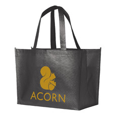 Shopper spesa in tessuto laminato - colore Steel Grey