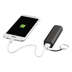 Power bank 1200 mAh Alfred - colore Nero