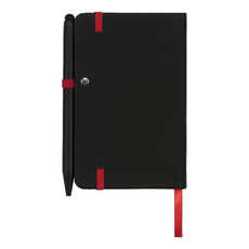 Blocco note piccolo con bordi colorati - colore Nero/Rosso