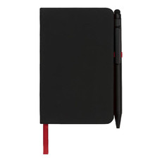 Blocco note piccolo con bordi colorati - colore Nero/Rosso