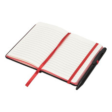 Blocco note piccolo con bordi colorati - colore Nero/Rosso