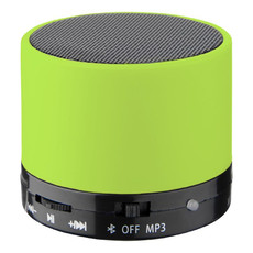 Speaker cilindrico con finitura in gomma - colore Lime